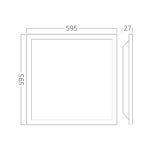 Φωτιστικό Πάνελ Led Backlite RC 40W 3CCT 60×60 Λευκό Braytron – BP27-26680