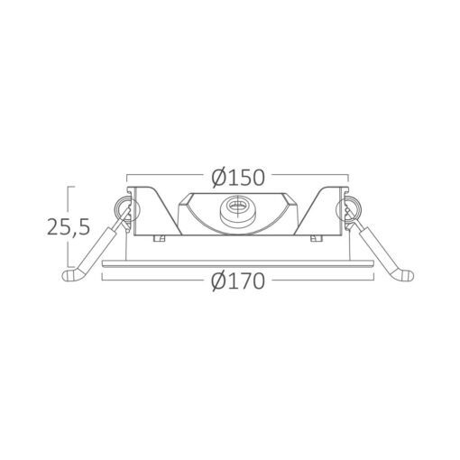 Φωτιστικό πάνελ RND 12W 1120lm 3CCT IP20 Braytron – BP01-61280