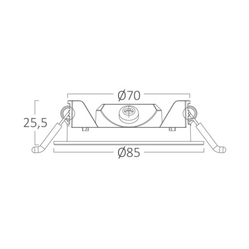 Φωτιστικό πάνελ 3W 220lm 3CCT Braytron – BP01-60380
