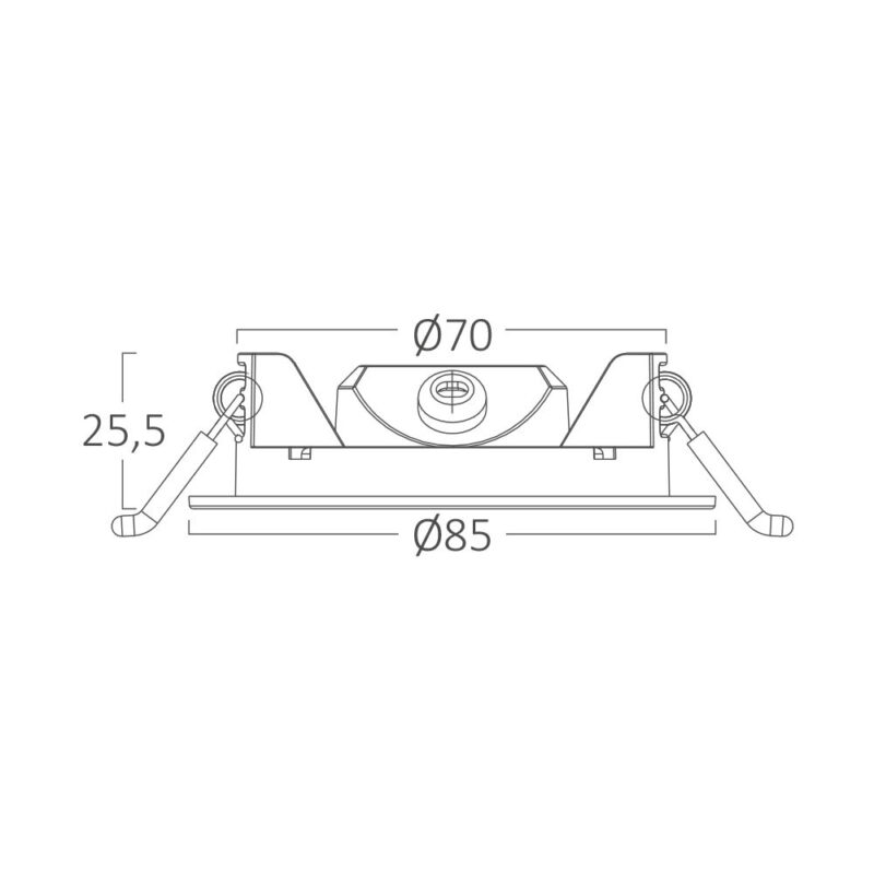 Φωτιστικό πάνελ 3W 220lm 3CCT Braytron – BP01-60380