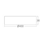 BRY-SMD-SRD-36W-RND-WHT-3000K-LED PANEL Braytron – BP03-33600