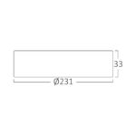 Φωτιστικό Led Panel RDN 18W CCT Λευκό Εξωτερικό Braytron – BP03-61880