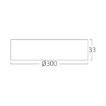 Φωτιστικό Led Panel RDN 24W CCT Λευκό Εξωτερικό Braytron – BP03-62480