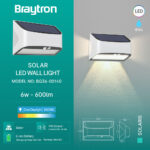Φωτιστικό led solaris 6w 6500k IP54 λευκό Braytron – BG36-00140