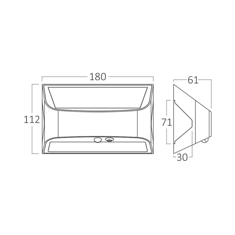 Φωτιστικό led solaris 6w 6500k IP54 λευκό Braytron – BG36-00140