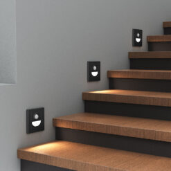Απλίκα led “Step” 1,5w 90lm CCT Sensor Μαύρη Braytron – BH07-00381