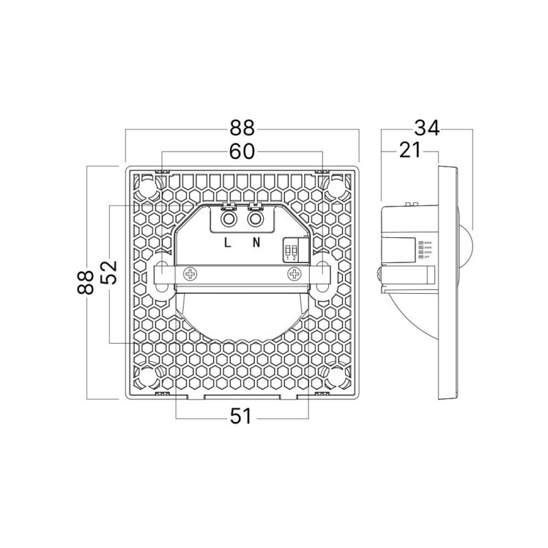 Απλίκα led “Step” 1,5w lm CCT Sensor Λευκή Braytron – BH07-00380