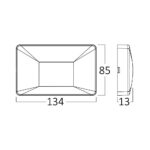 Απλίκα Vekta 3w IP65 240lm 3CCT Braytron – BG38-02180