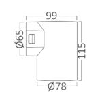 Απλίκα Vekta 9w IP65 900lm 3CCT IP65 Braytron – BG38-02482