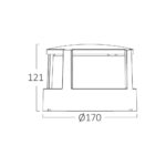 Φωτιστικό 15w IP65 1450lm CCT Braytron – BG38-01481