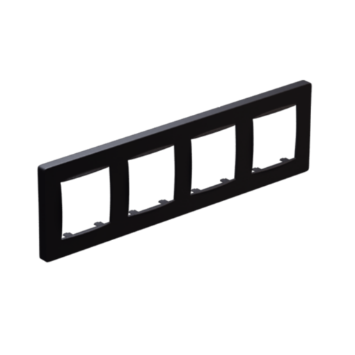PRIME CLASSIC ΠΛΑΙΣΙΟ 4 ΘΕΣΕΩΝ IP20 ΜΑΤ ΑΝΘΡΑΚΙ ACA – 1000120305