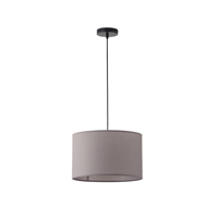 ΦΩΤΙΣΤΙΚΟ ΚΡΕΜΑΣΤΟ ΥΦΑΣΜΑ ΜΟΝΟΦΩΤΟ 1XΕ27 Max 15W Φ380X1500mm ΓΚΡΙ ARTE ILLUMINA SOHO EUROLAMP – 144-33068