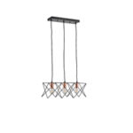 ΦΩΤΙΣΤΙΚΟ ΚΡΕΜΑΣΤΟ ΜΕΤΑΛΛΟ 3ΦΩΤΟ 3XE27 Max 15W 517X175X1240mm ΜΑΥΡΟ ARTE ILLUMINA BRAWCK EUROLAMP – 144-46025