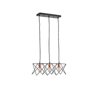 ΦΩΤΙΣΤΙΚΟ ΚΡΕΜΑΣΤΟ ΜΕΤΑΛΛΟ 3ΦΩΤΟ 3XE27 Max 15W 517X175X1240mm ΜΑΥΡΟ ARTE ILLUMINA BRAWCK EUROLAMP – 144-46025