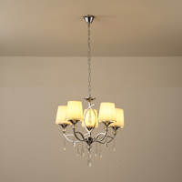 ΦΩΤΙΣΤΙΚΟ ΚΡΕΜΑΣΤΟ ΜΕΤΑΛΛΟ-ΥΦΑΣΜΑ-ΓΥΑΛΙ 5ΦΩΤΟ 5XE14 ΜΑΧ 8W Φ600X1280mm ΑΣΗΜΙ ARTE ILLUMINA COUNTESS EUROLAMP – 144-47021