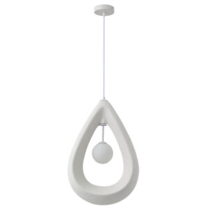 ΦΩΤΙΣΤΙΚΟ ΚΡΕΜΑΣΤΟ ΠΟΛΥΣΤΕΡΙΝΗ ΜΟΝΟΦΩΤΟ 1XG9 MAX 7W 330X200mm ΛΕΥΚΟ ARTE ILLUMINA DROPA EUROLAMP – 144-50038