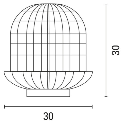 ΠΟΡΤΑΤΙΦ E27 ΒΑΣΗ ΞΥΛΟ&RATTAN Φ29X30 ΜΠΕΖ ARTE ILLUMINA EUROLAMP – 144-78002