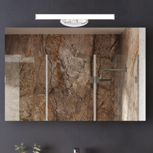 ΦΩΤΙΣΤΙΚΟ ΜΠΑΝΙΟΥ ΠΛΑΣΤΙΚΟ LED 6W 480Lm 4000Κ 400X130X60mm ΑΣΗΜΙ ARTE ILLUMINA NERO EUROLAMP – 144-80502