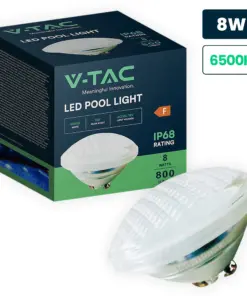 V-TAC 217555 LED Λάμπα Πισίνας PAR56 8W 800lm Ψυχρό Λευκό 6500Κ IP68 12V