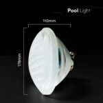 V-TAC 217562 LED Λάμπα Πισίνας PAR56 12W 1260lm V-TAC Πολύχρωμη RGB με Τηλεχειρστήριο IP68 12V