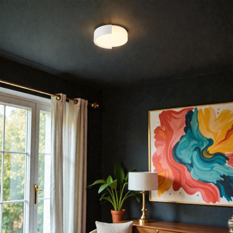 V-TAC 24189VT LED Πλαφονίερα Οροφής Λευκή Στρογγυλή Φ450 48W 5760lm Dimmable CCT με Τηλεχειριστήριο