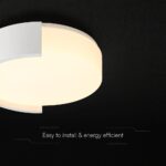 V-TAC 24189VT LED Πλαφονίερα Οροφής Λευκή Στρογγυλή Φ450 48W 5760lm Dimmable CCT με Τηλεχειριστήριο