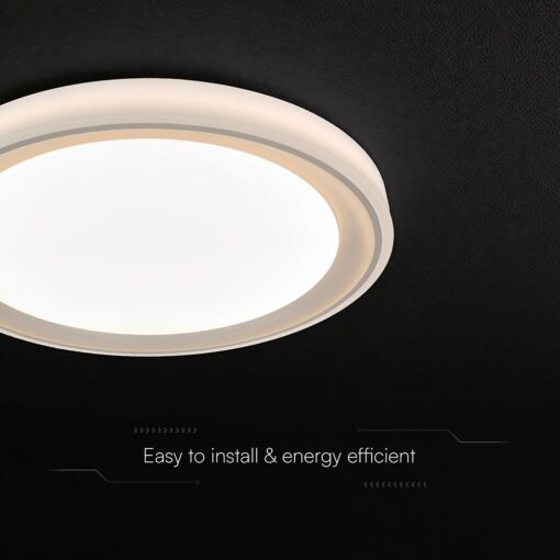 V-TAC 24195 LED Designer Domelight 30W/60W/30W Remote Contron 3in1 Dimmable Golden Cover