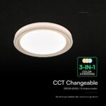 V-TAC 24195 LED Designer Domelight 30W/60W/30W Remote Contron 3in1 Dimmable Golden Cover