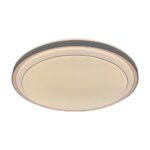 V-TAC 24196VT LED Πλαφονίερα Οροφής Στρογγυλή Φ490 30W/60W 6000lm Dimmable CCT με Τηλεχειριστήριο Καφέ