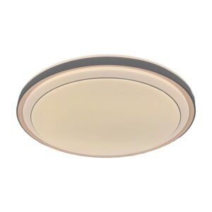 V-TAC 24196VT LED Πλαφονίερα Οροφής Στρογγυλή Φ490 30W/60W 6000lm Dimmable CCT με Τηλεχειριστήριο Καφέ