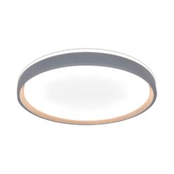 V-TAC 24200 LED Πλαφονίερα Οροφής Στρογγυλή Φ400 20W/40W 4000lm Dimmable CCT με Τηλεχειριστήριο Γκρι Απόχρωση Ξύλου