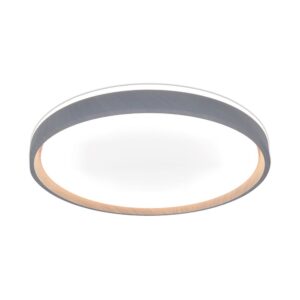 V-TAC 24200 LED Πλαφονίερα Οροφής Στρογγυλή Φ400 20W/40W 4000lm Dimmable CCT με Τηλεχειριστήριο Γκρι Απόχρωση Ξύλου