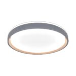 V-TAC 24201 LED Πλαφονίερα Οροφής Στρογγυλή Φ500 30W/60W 6000lm Dimmable CCT με Τηλεχειριστήριο Γκρι Απόχρωση Ξύλου