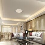 V-TAC 24202 LED Πλαφονίερα Οροφής Στρογγυλή Φ500 30W/60W 6000lm Dimmable CCT με Τηλεχειριστήριο Λευκή με Μαύρο Στεφάνι