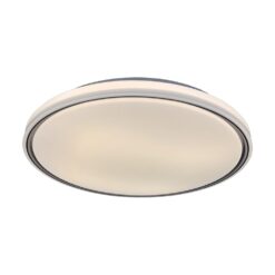 V-TAC 24202 LED Πλαφονίερα Οροφής Στρογγυλή Φ500 30W/60W 6000lm Dimmable CCT με Τηλεχειριστήριο Λευκή με Μαύρο Στεφάνι