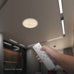 V-TAC 24204 LED Πλαφονίερα Οροφής Στρογγυλή Φ500 30W/60W 6000lm Dimmable CCT με Τηλεχειριστήριο Γκρι