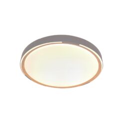 V-TAC 24206 LED Πλαφονίερα Οροφής Στρογγυλή Φ500 30W/60W 6000lm Dimmable CCT με Τηλεχειριστήριο σε Απόχρωση Ξύλου