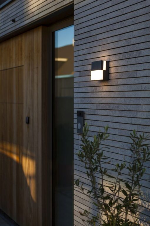 DOMINO Wall Dark Grey 3000K Architectural Modern Moveable Head Lutec – 1-T5116202118