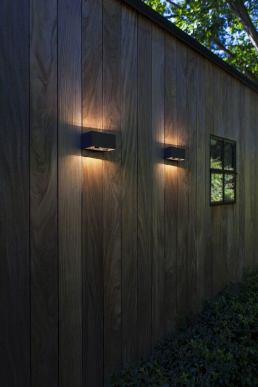 GEMINI Wall PIR Dark Grey 3000K (Warm White) Architectural Modern Moveable Head Lutec – 1-T5117101118