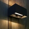 GEMINI Wall PIR Dark Grey 3000K (Warm White) Architectural Modern Moveable Head Lutec – 1-T5117101118