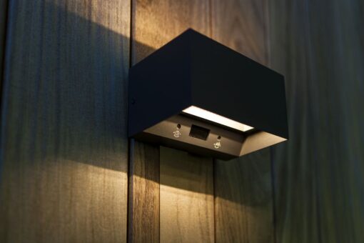 GEMINI Wall PIR Dark Grey 3000K (Warm White) Architectural Modern Moveable Head Lutec – 1-T5117101118