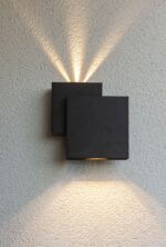 RIALTO Wall Up & Down Matt Black 3000K (Warm White) Architectural Modern Directed Light Lutec – 1-T5287901012