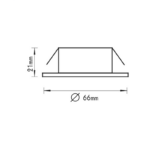 ΣΠΟΤ ΧΩΝΕΥΤΟ ΧΡΥΣΟ XFP 12V 20W ACA – AC.045XFPG