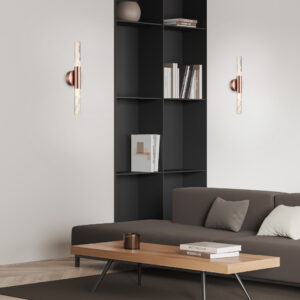 OASIS-ΦΩΤΙΣΤΙΚΟ ΕΠΙΤΟΙΧΟ ΧΑΛΚΙΝΟ ΑΛΟΥΜΙΝΙΟΥ LED COB 13W CCT 650LM IP20 120X88X533MM ACA – CN2W13PBRCCT