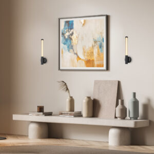 CANDELERA-ΦΩΤΙΣΤΙΚΟ ΕΠΙΤΟΙΧΟ ΑΜΜΩΔΕΣ ΜΑΥΡΟ ΑΛΟΥΜΙΝΙΟΥ LED SMD 7W CCT 490LM IP20 100X85X440MM ACA – CNDW7BKCCT