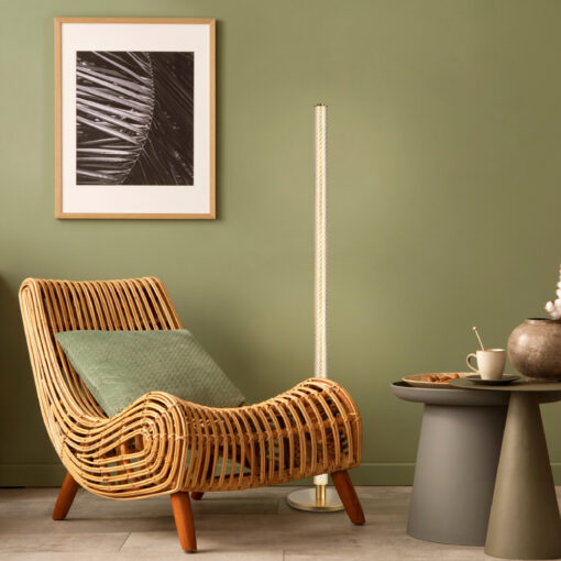 MYSTIQUE-ΦΩΤΙΣΤΙΚΟ ΕΠΙΔΑΠΕΔΙΟ ΧΡΥΣΟ ΑΛΟΥΜΙΝΙΟ LED SMD 36W DIMMABLE 2700K 2160LM IP20 220X220X1485MM ACA – CNF36GDIM