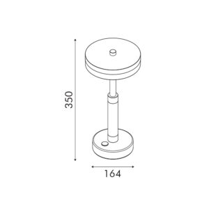 ASIAN-ΦΩΤΙΣΤΙΚΟ ΕΠΙΤΡΑΠΕΖΙΟ ΑΜΜΩΔΕΣ ΜΑΥΡΟ ΑΛΟΥΜΙΝΙΟΥ LED SMD 11W DIMMABLE 2700K 715LM IP20 164X350MM ACA – CNT11WGDIM