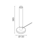 MYSTIQUE-ΦΩΤΙΣΤΙΚΟ ΕΠΙΤΡΑΠΕΖΙΟ ΧΡΥΣΟ ΑΛΟΥΜΙΝΙΟΥ LED SMD 7W DIMMABLE 2700K 420Lm IP20 120X120X385MM ACA – CNT7GDIM