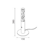 OASIS-ΦΩΤΙΣΤΙΚΟ ΕΠΙΤΡΑΠΕΖΙΟ ΑΜΜΩΔΕΣ ΛΕΥΚΟ ΑΛΟΥΜΙΝΙΟΥ LED COB 7W DIM 2700K 350LM IP20 150X150X380MM ACA – CNT7PWDIM