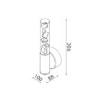 OASIS-ΦΩΤΙΣΤΙΚΟ ΕΠΙΤΟΙΧΟ ΧΑΛΚΙΝΟ ΑΛΟΥΜΙΝΙΟΥ LED COB 7W CCT 350LM IP20 100X88X306MM ACA – CNW7PBRCCT
